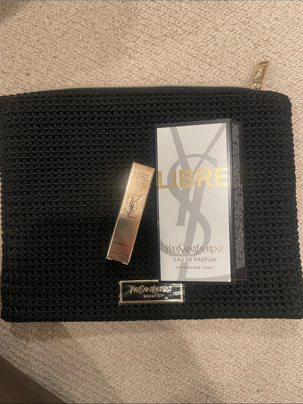YSL cosmetic pouch